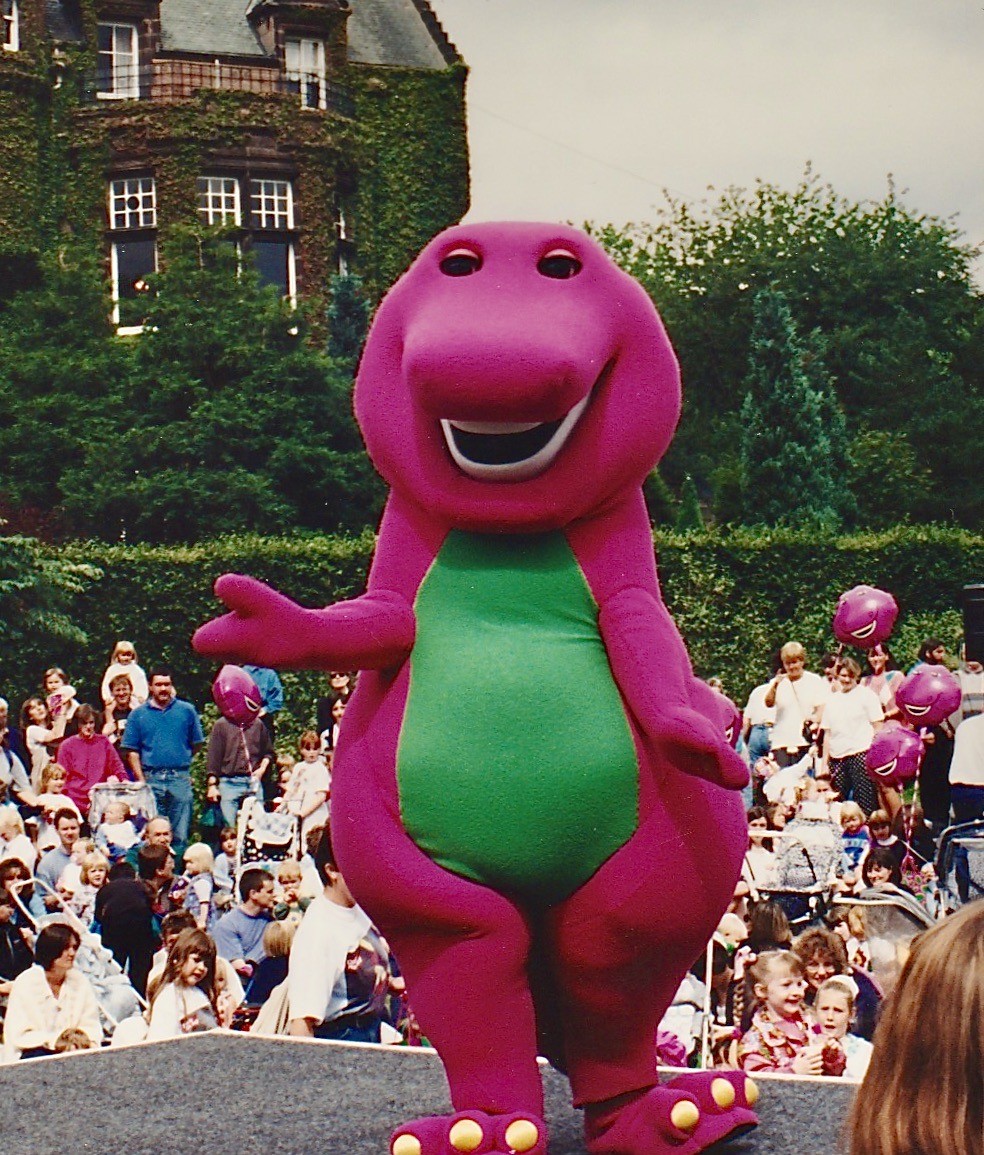 Behind the scenes photos from Barney and the Backyard Gang and Barney and Friends